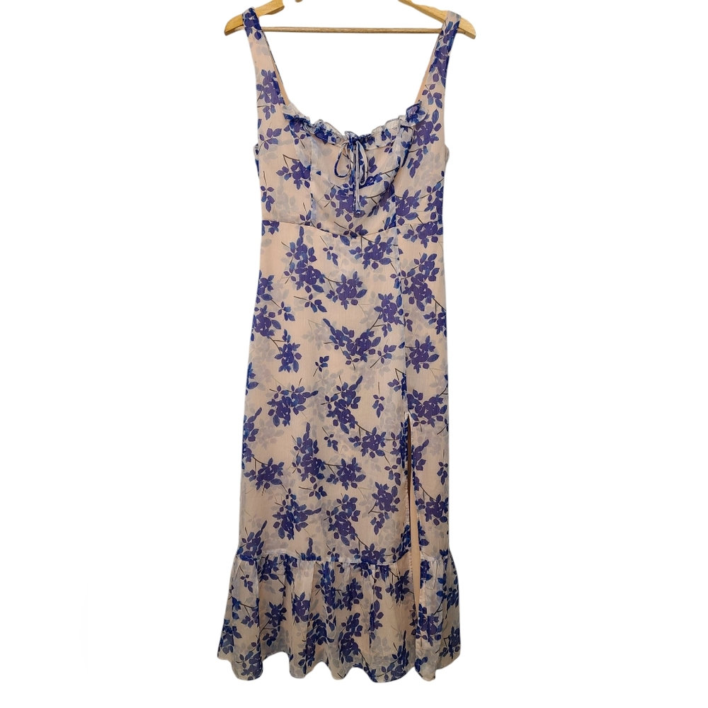 ASTR THE LABEL $188 FLORAL MIDI DRESS SZ MED NWT